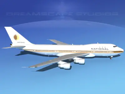 Boeing 747-100 National Airlines 3D model