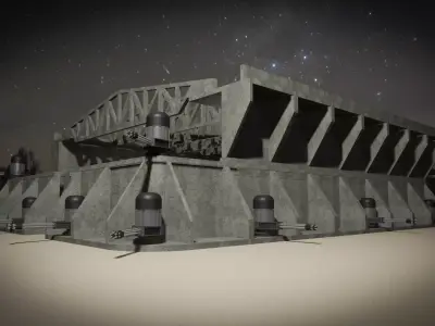 RC CONCRETE BASE  3D model