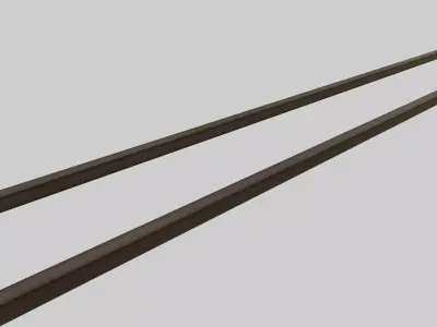 Crane Rail Free low-poly 3D model