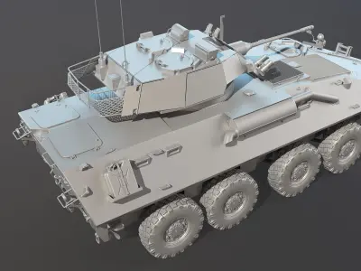 LAV-25 High-Poly armored vehicle 3D model