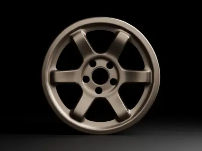 RAYS VOLK TE37 BRONZE FREE 3D Model Free 3D model