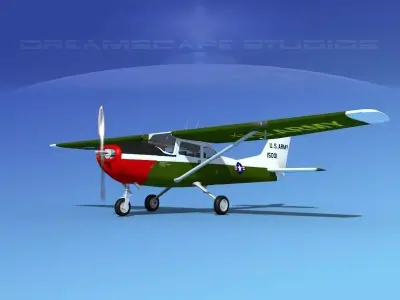 Cessna T-41 Mescalero US Army 2 3D model