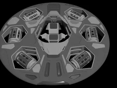 Thronum Domini - Concept Drone design 3D model