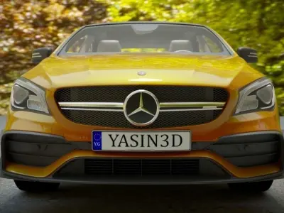 Car Mercedes Benz Cla45 Amg 2017 Free 3D model