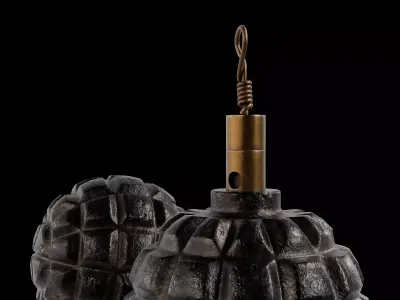 Kugelhandgranate Model 1913 Low-poly 3D model