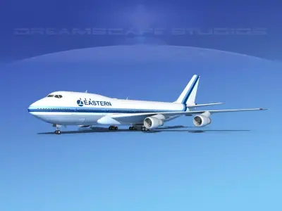 Boeing 747-100 Eastern Airlines 1 3D model
