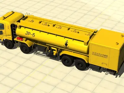 Japan Maritime Self Defense Force 2000L Fuel Supply Vehicle 3D model