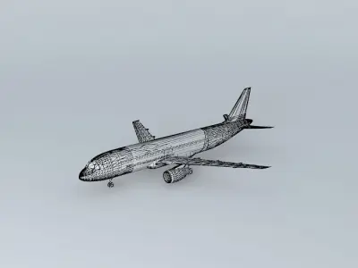 MaoriContinental Airlines Airbus A320 Free 3D model
