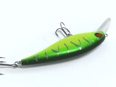 colorful fishing lure 3D model