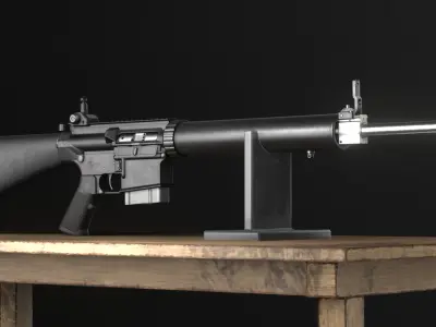 Gun Stands - Game Asset - PBR - Free Free low-poly 3D model