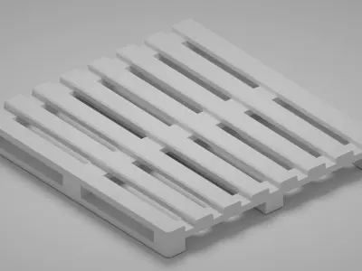 Game ready 3D Wood Pallet Free low-poly 3D model