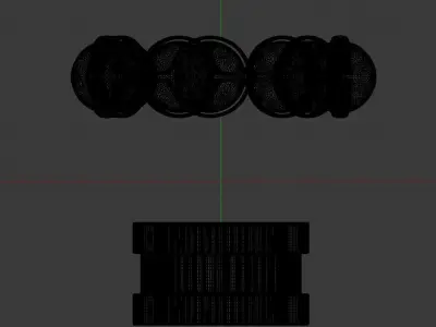 Ball Bearing Low-poly 3D model