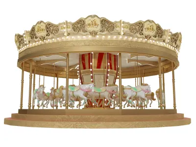 Carousel 3D print model