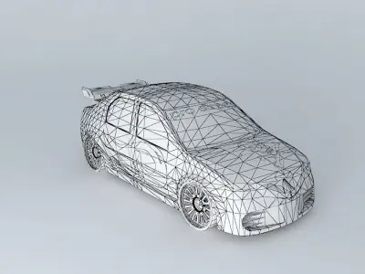 Dacia logan tuning v2 edit Free 3D model