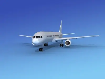 Boeing 757-200 Bare Metal 3D model