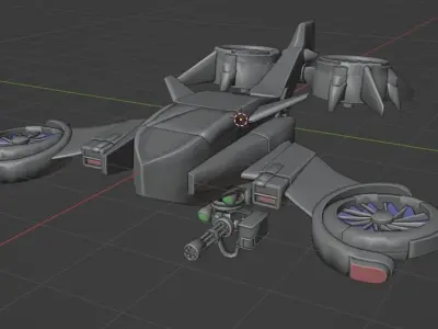 Drone Low-poly 3D model