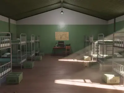 Military Barrack 3D model