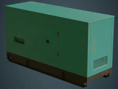 Generator 2B Low-poly 3D model
