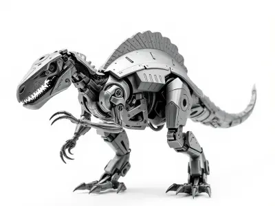 Futuristic Cyber Dinosaur Model Pack Low-poly 3D model