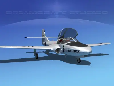 Cessna T-37 Tweetybird V01 USAF 3D model