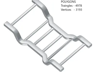 Games Vehicle Chassis Toy Low-poly 3D model