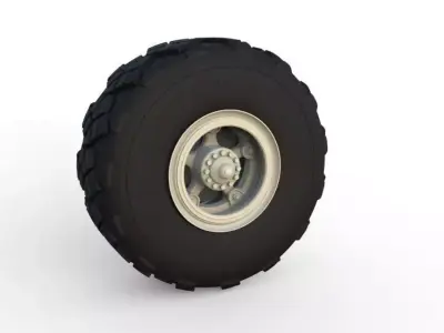 Low pressure truck wheel Free 3D model