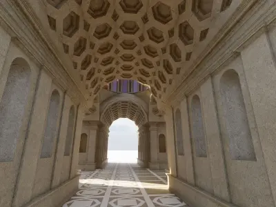 Parthenon-Historical Greek Temple 3D model