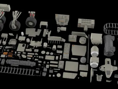 Mechanics collection 2 Kitbash 3D model