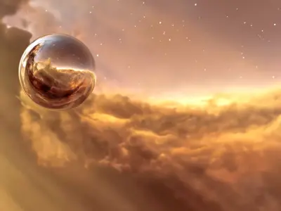 Cosmic Majesty 8K Ultra-HDRI Golden Nebula Pillars 32-Bit EXRHDR 3D model