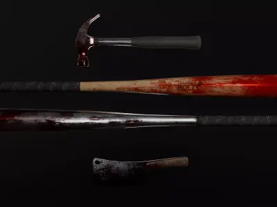 Melee Weapons Pack Volume 1 Low-poly 3D model