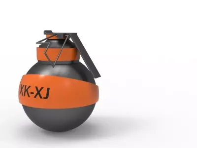 grenade round  Free 3D model