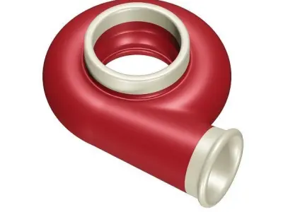 Kids Compressor Housing Toy 3D model