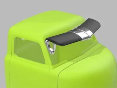 VINTAGE SUNVISOR FOR SCALE AUTOS 3D print model