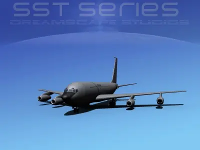 Boeing KC-135E Stratotanker LPSS V06 3D model