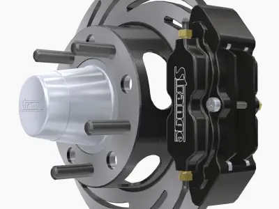 Strange Rear Brake Disc Low-poly 3D model