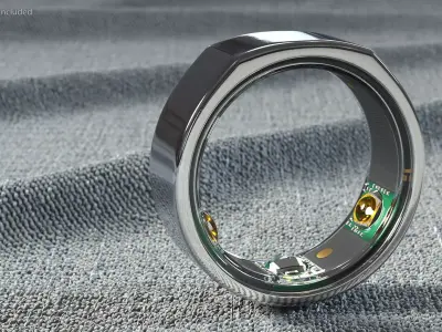 Oura Ring Chrome 3D model