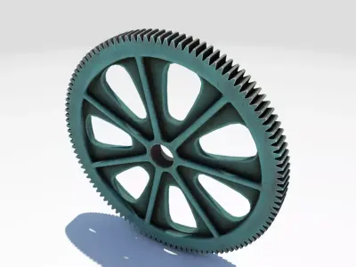 Green Tooth Gear 3D model