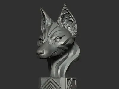 Fox Head  3D model
