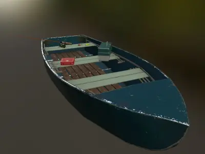 Fishing Gear Pack PBR Low-poly 3D model