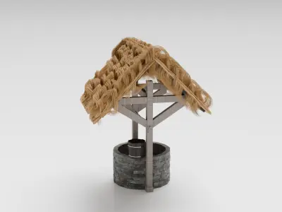 Medieval Well Low-poly 3D model