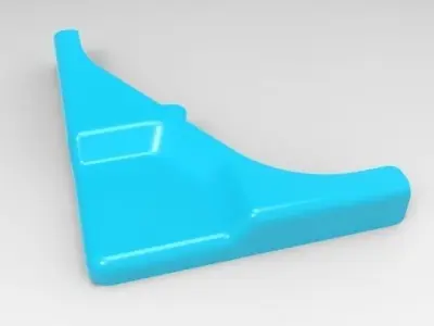 A imported partiges to parametric modelling 3D model