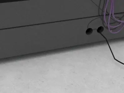 3D Organizer Model metal box Low-poly 3D model