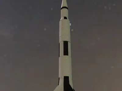 Saturn V Spaceship Free 3D model