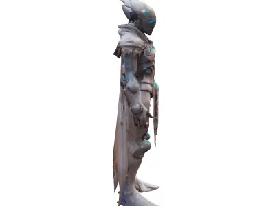 scifi fantasy bioluminescent morph guardian from another worl... 3D model purchase