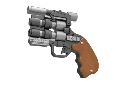 Snubble special Blaster pistol from Solo A Star Wars Story 3D model
