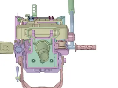 hk grenade machine gun 3D model