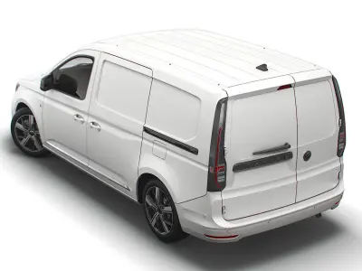 Volkswagen Caddy Commerce Pro Van Maxi 2021 3D model