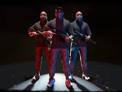 Insurgent -Urban Free low-poly 3D model