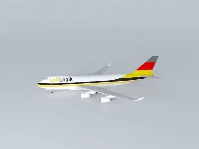 LuftLogik Boeing 747-400f Free 3D model