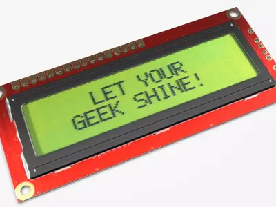 Liquid Crystal Display Screen Component 3D model